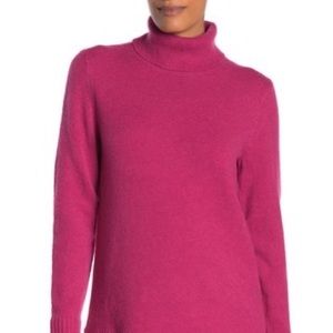 J Crew Wool Blend Cozy Turtle Neck Sweater